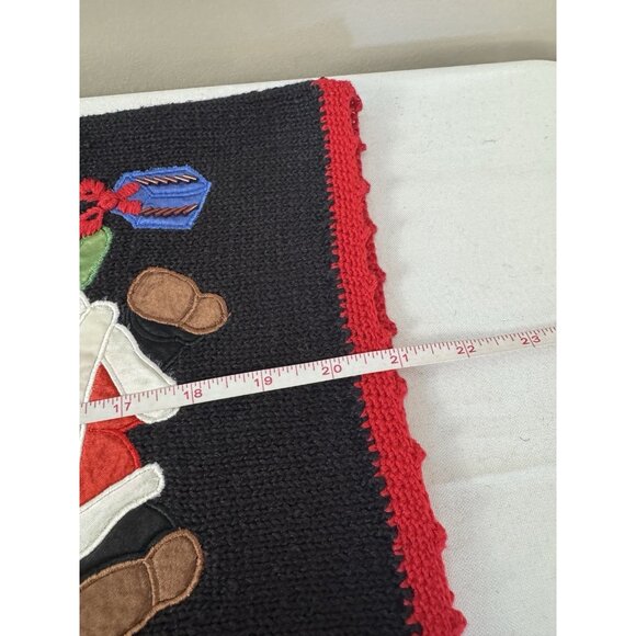 Vintage Nutcracker Women Small Embroidered Santa Ugly Christmas Cardigan Grandma - Picture 8 of 8